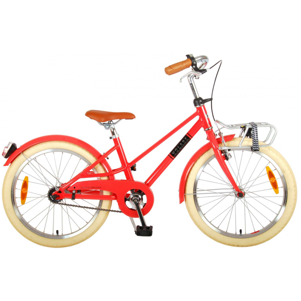 Volare Melody Kinderfiets - Meisjes - 20 inch - Pastel Rood - Prime Collection