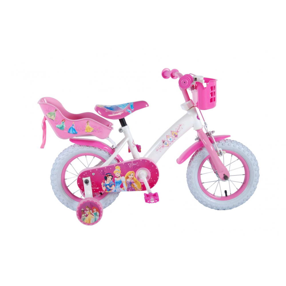 Disney Princess Kinderfiets - meisjes - 12 inch - Roze - Poppenzitje