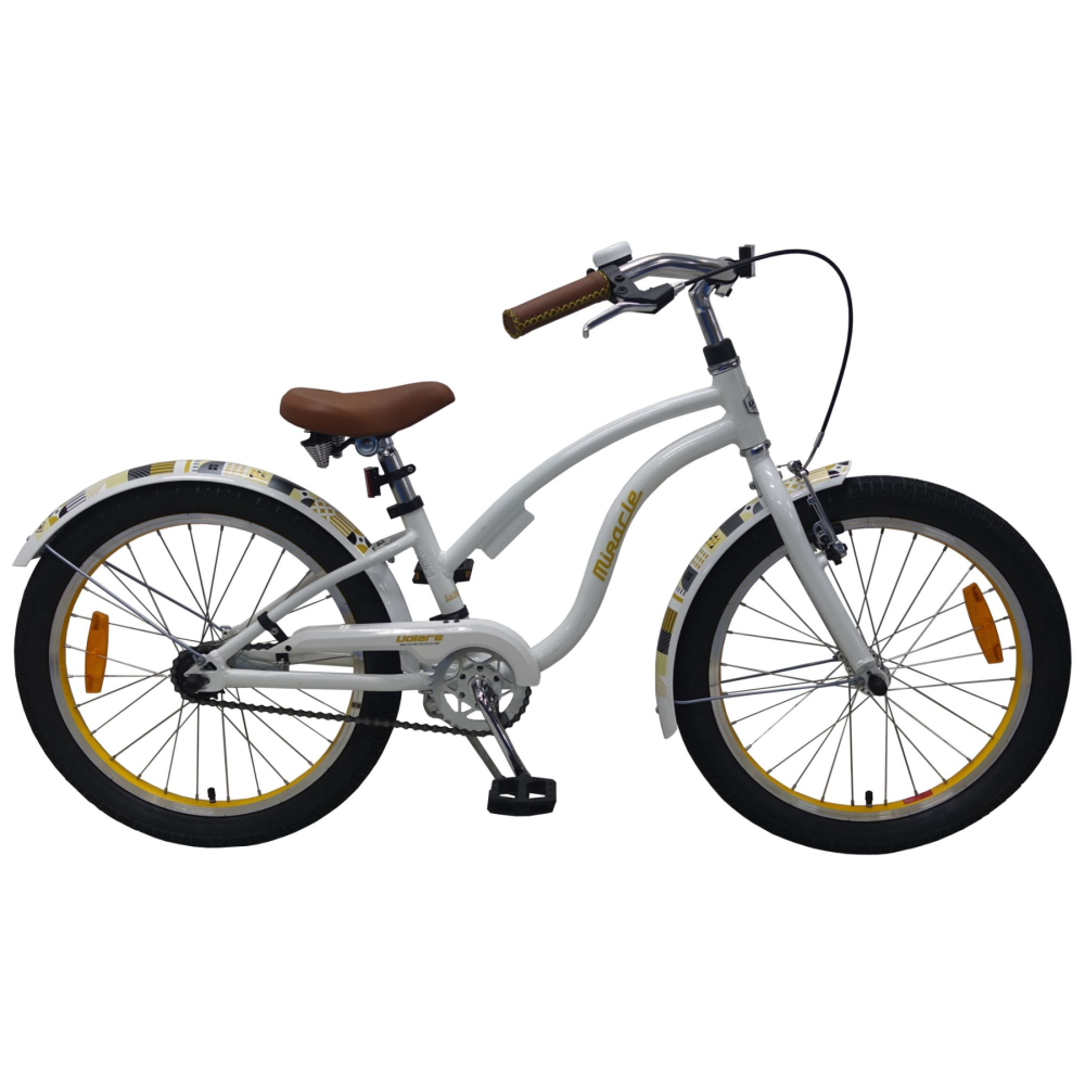 Volare Miracle Cruiser Kinderfiets - Meisjes - 20 inch - Wit - Prime Collection