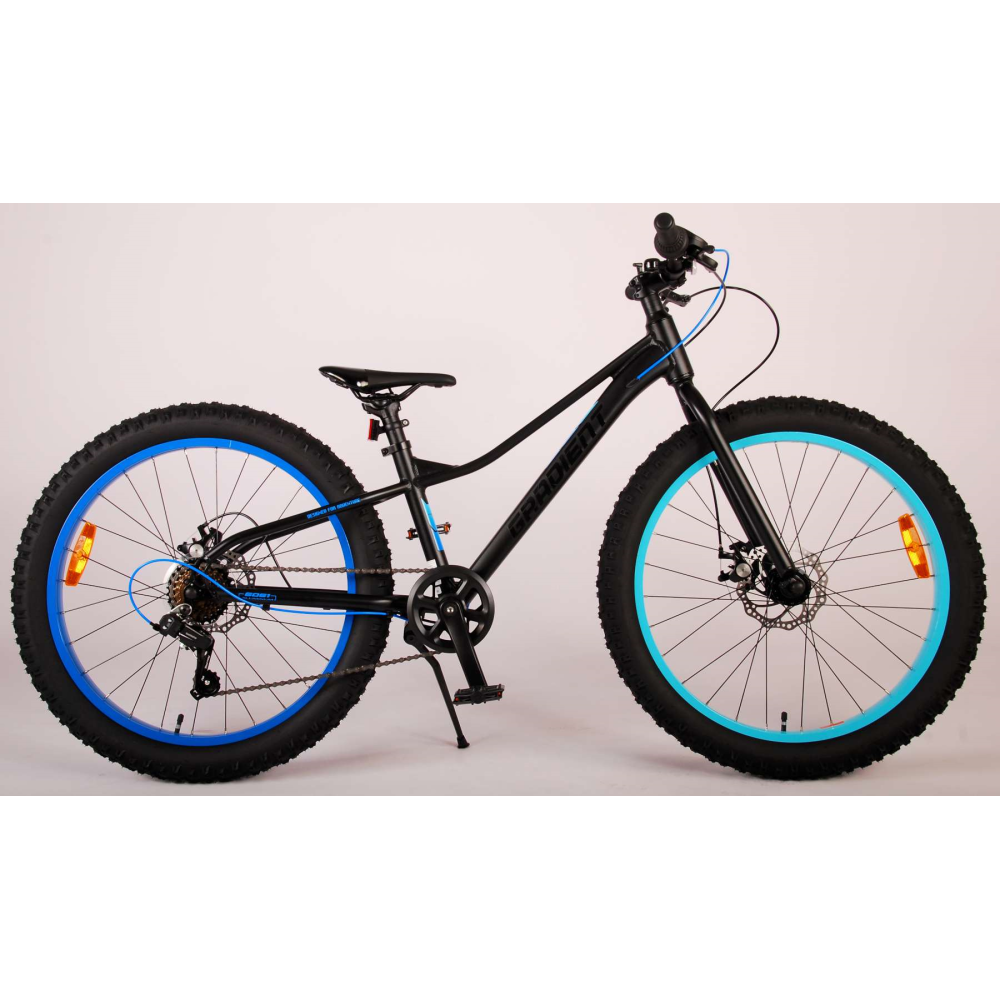 Volare Gradient Kinderfiets Jongens 24 inch Zwart Blauw Aqua 7 speed Prime Collection
