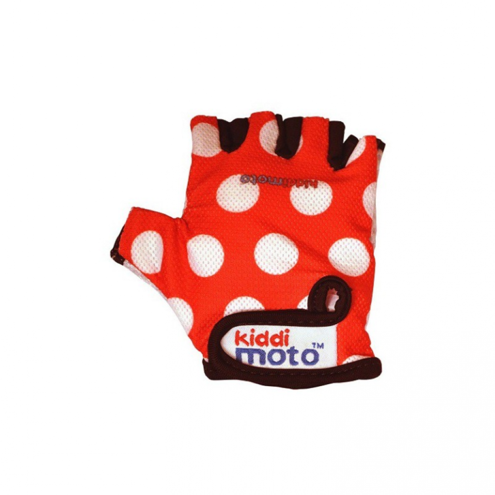Handschoenen Kiddimoto Red Dotty Medium