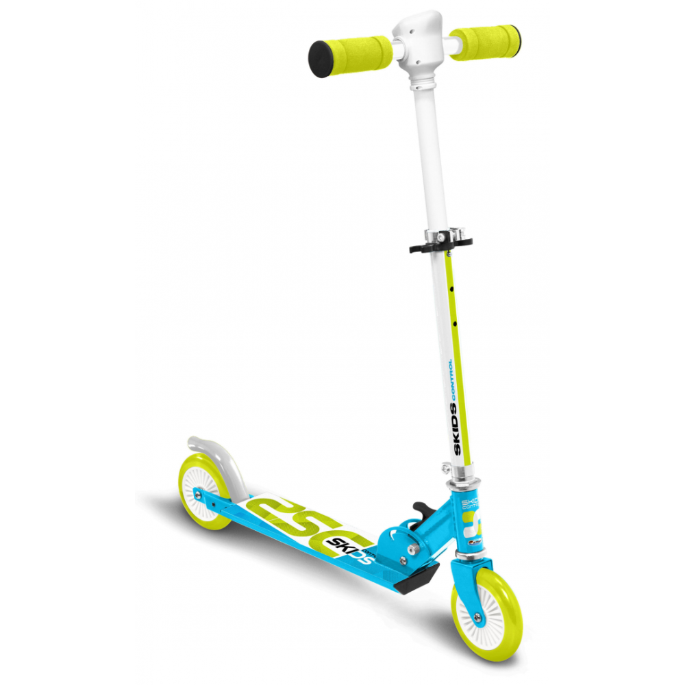 Skids Control Opvouwbare Step Blauw met Kilometerteller
