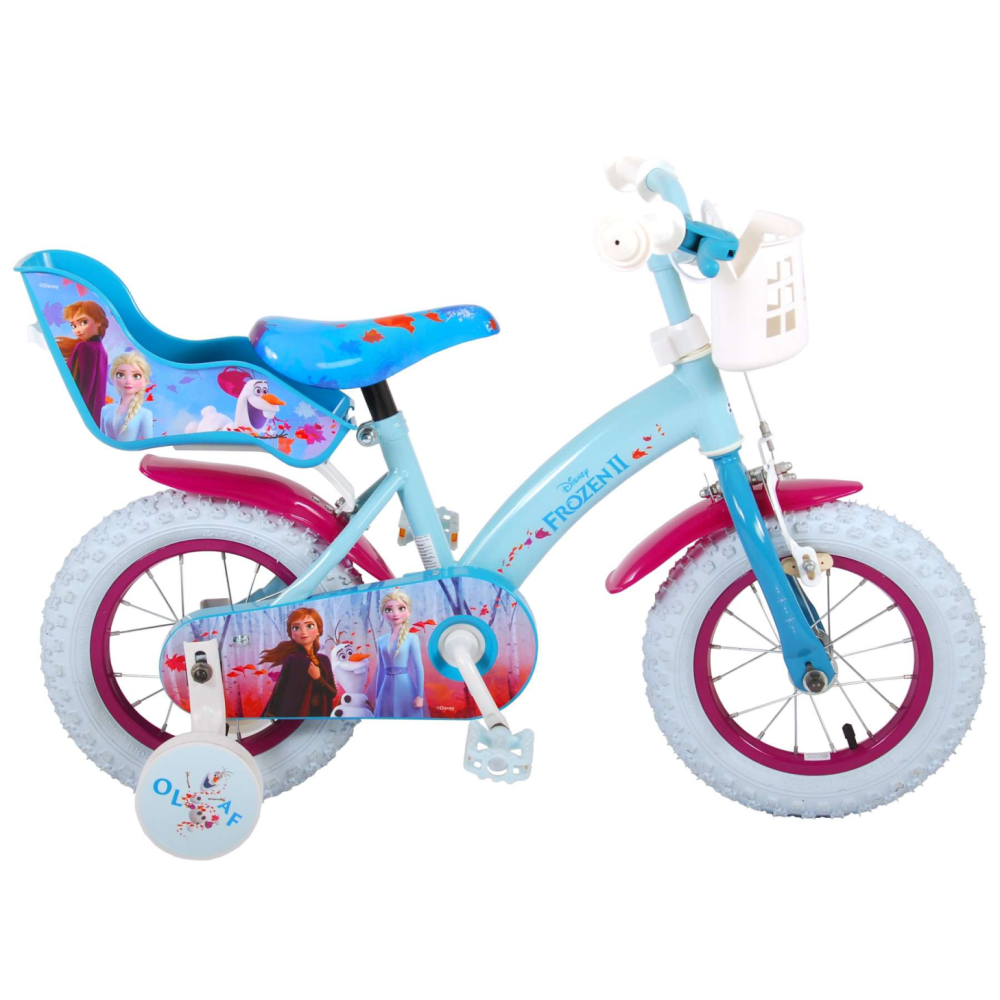 Disney Frozen 2 Kinderfiets - Meisjes - 12 inch - Blauw/Paars