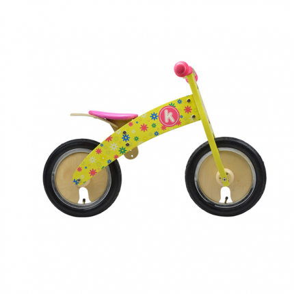KiddiMoto Loopfiets Kurve Bloemen
