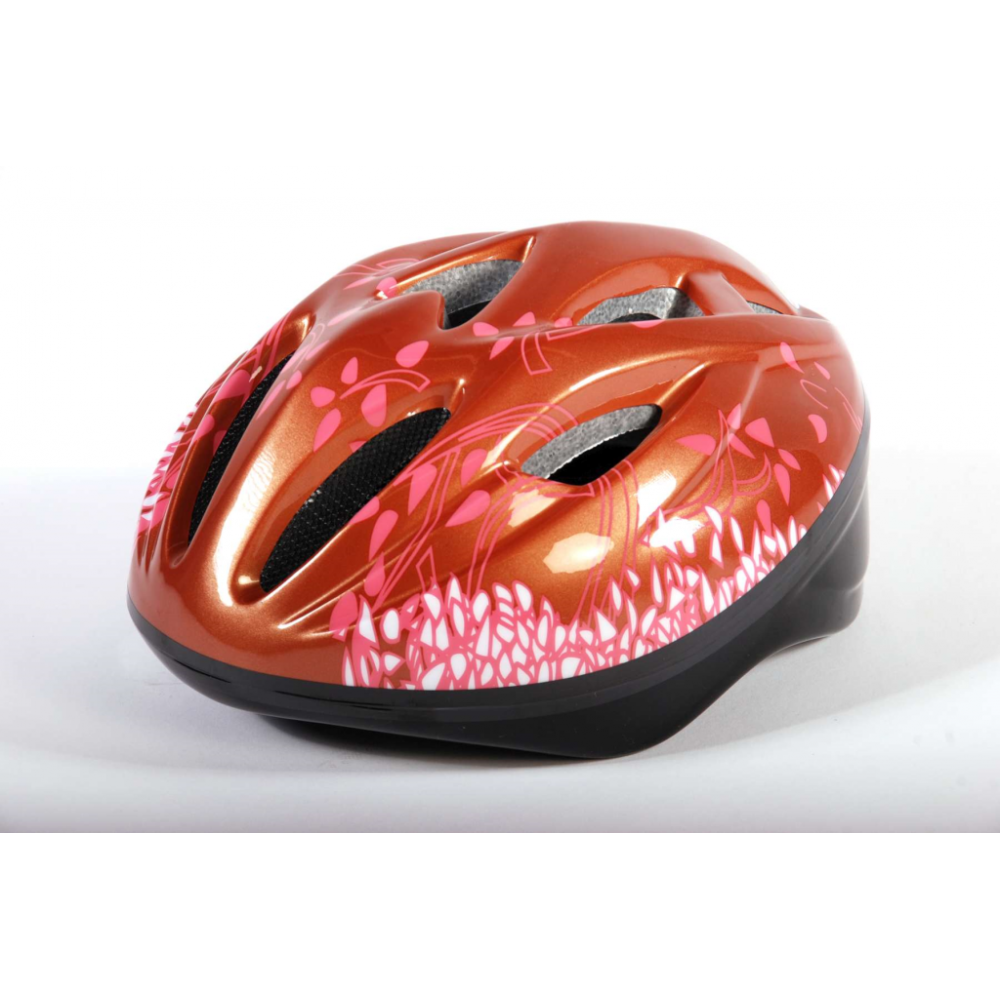 Volare Fiets-Skatehelm Deluxe Brons Roze | Kidsbikes - 1, 2, 3 \u0026 4-wielers  4 Kids
