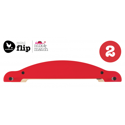 Wishbone mini-flip base red