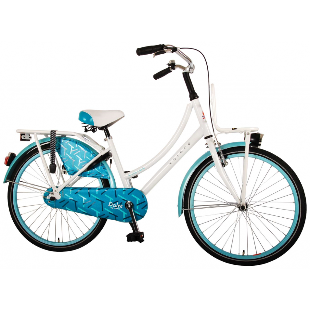 Volare Dolce 24 inch meisjesfiets Wit-Blauw