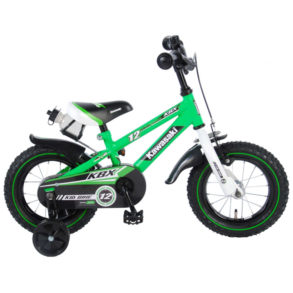 Kawasaki Kinderfiets - Jongens - 12 inch - Groen/Wit